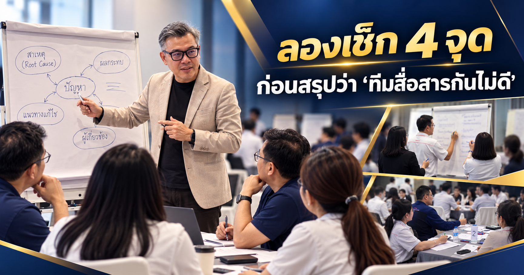 ทีมสื่อสารกันไม่ดี จริงหรือ เช็ก 4 จุด P.O.N.D. ก่อนสรุปว่าเป็นปัญหาการสื่อสาร